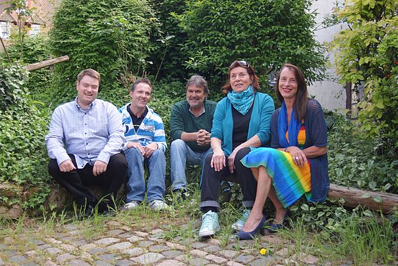 Matthias Schwöbel, Hichael Holz, Thomas Embach, Ulrike Morr und Karola Embach